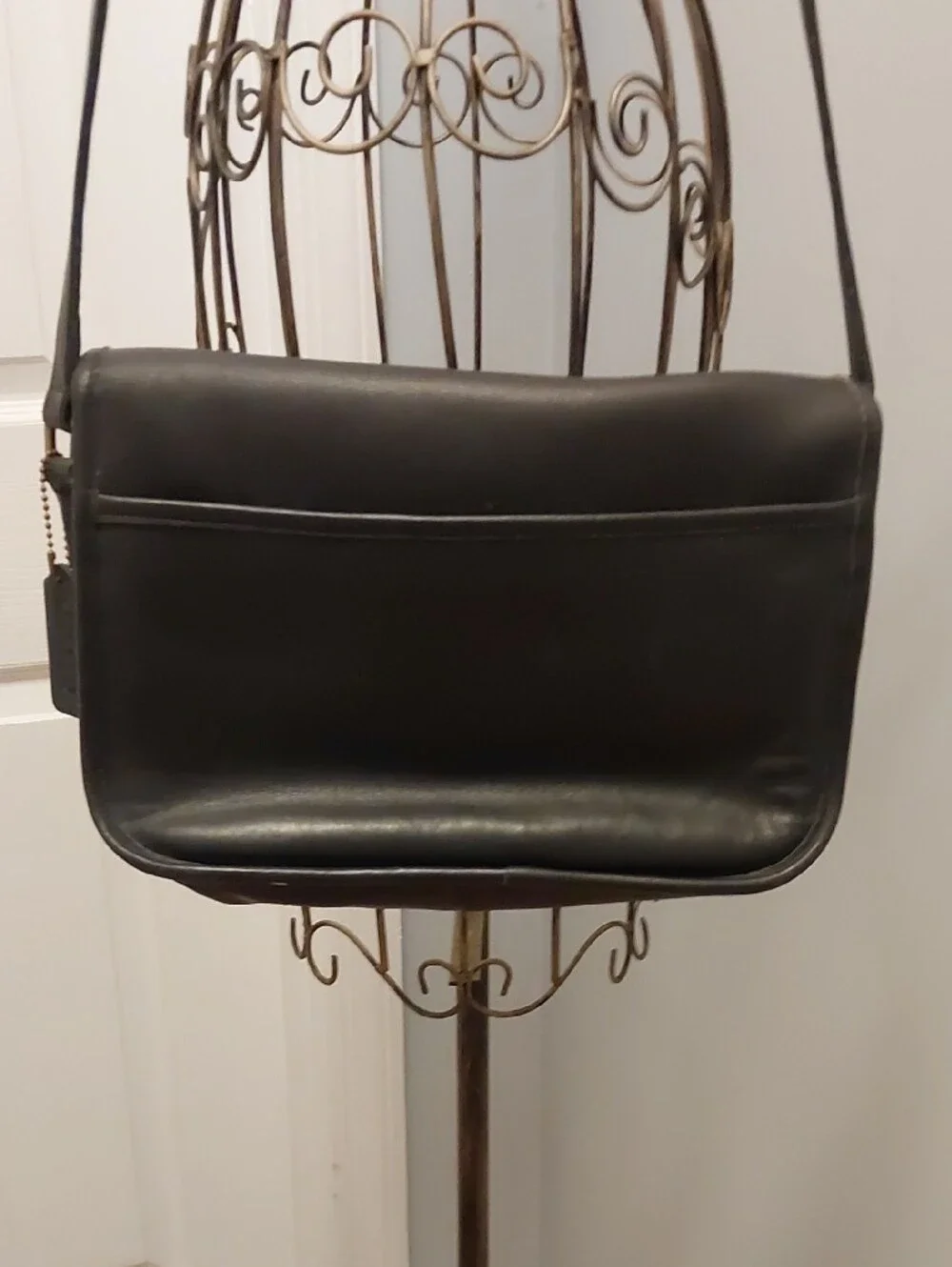 Coach Black Leather Crossbody Bag